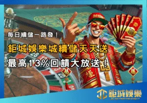每日續儲一路發！TU娛樂城續儲天天送，最高13%回饋大放送！
